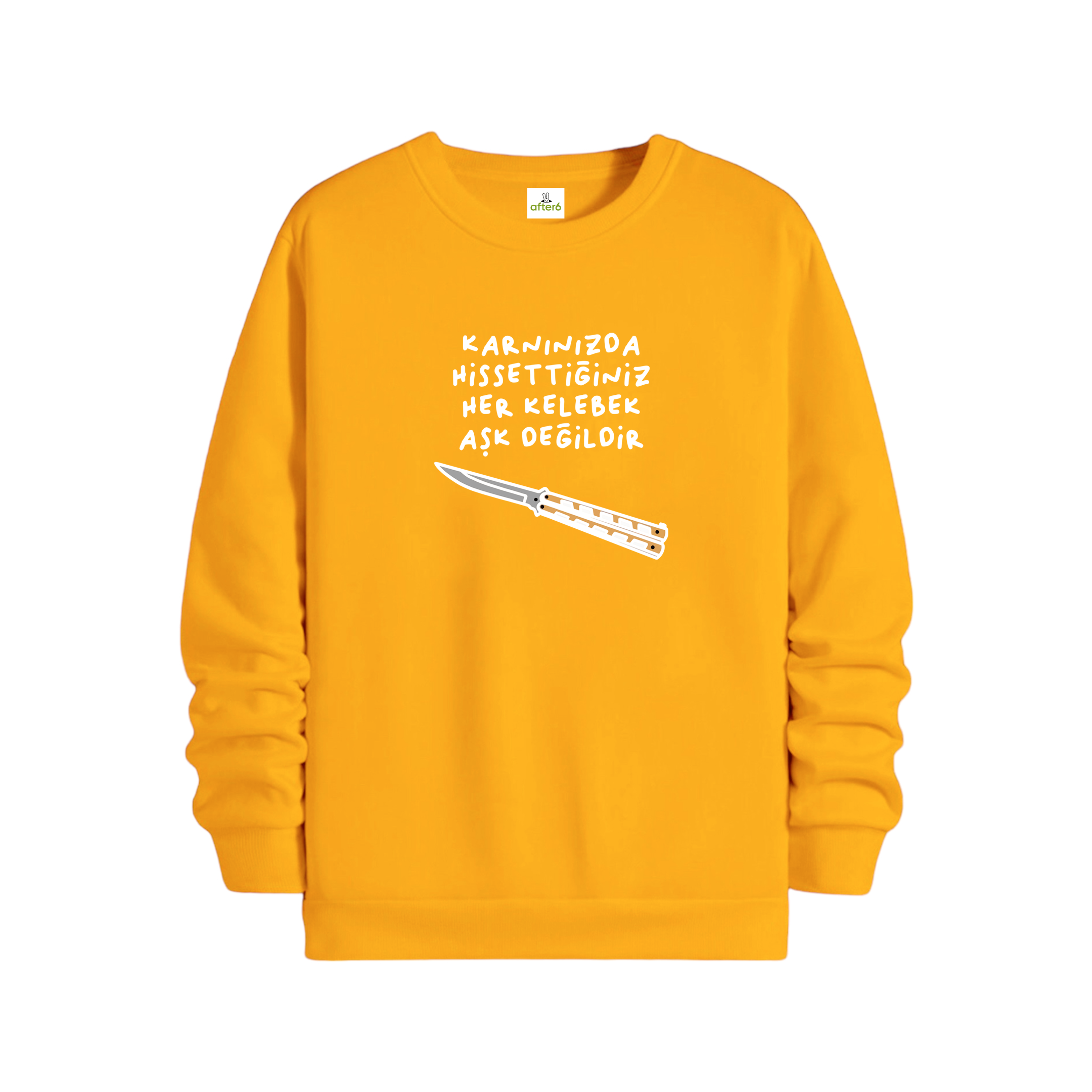 Her Kelebek Aşk Değildir - Regular Sweatshirt