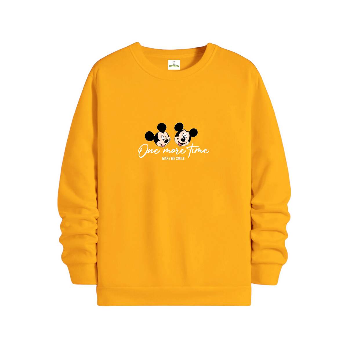 One More Time Regular Sweatshirt Turuncu, ön baskı – After6