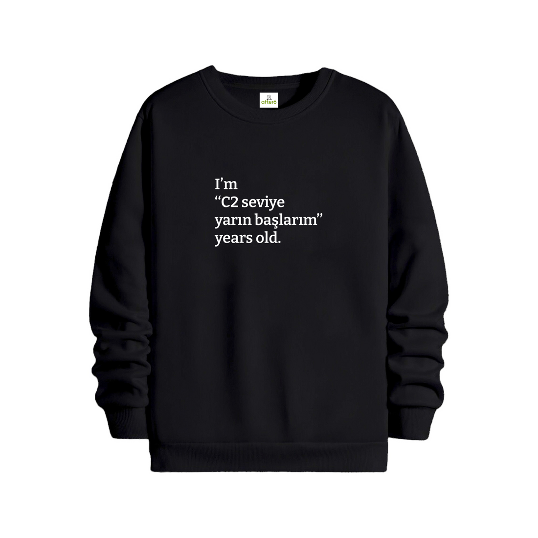 C2 seviye yarın başlarım - Regular Sweatshirt