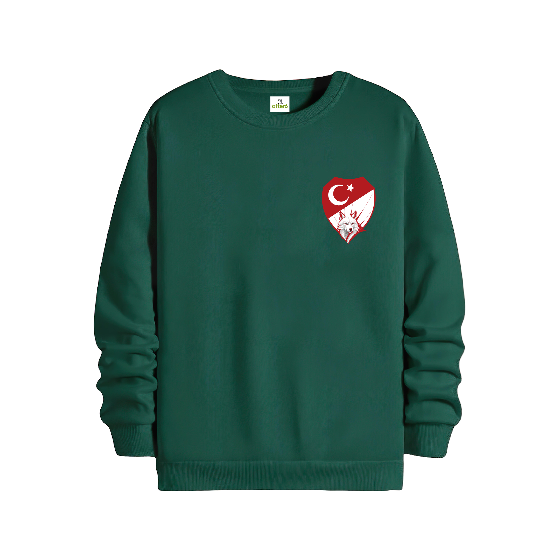 Kırmızı Beyaz - Regular Sweatshirt
