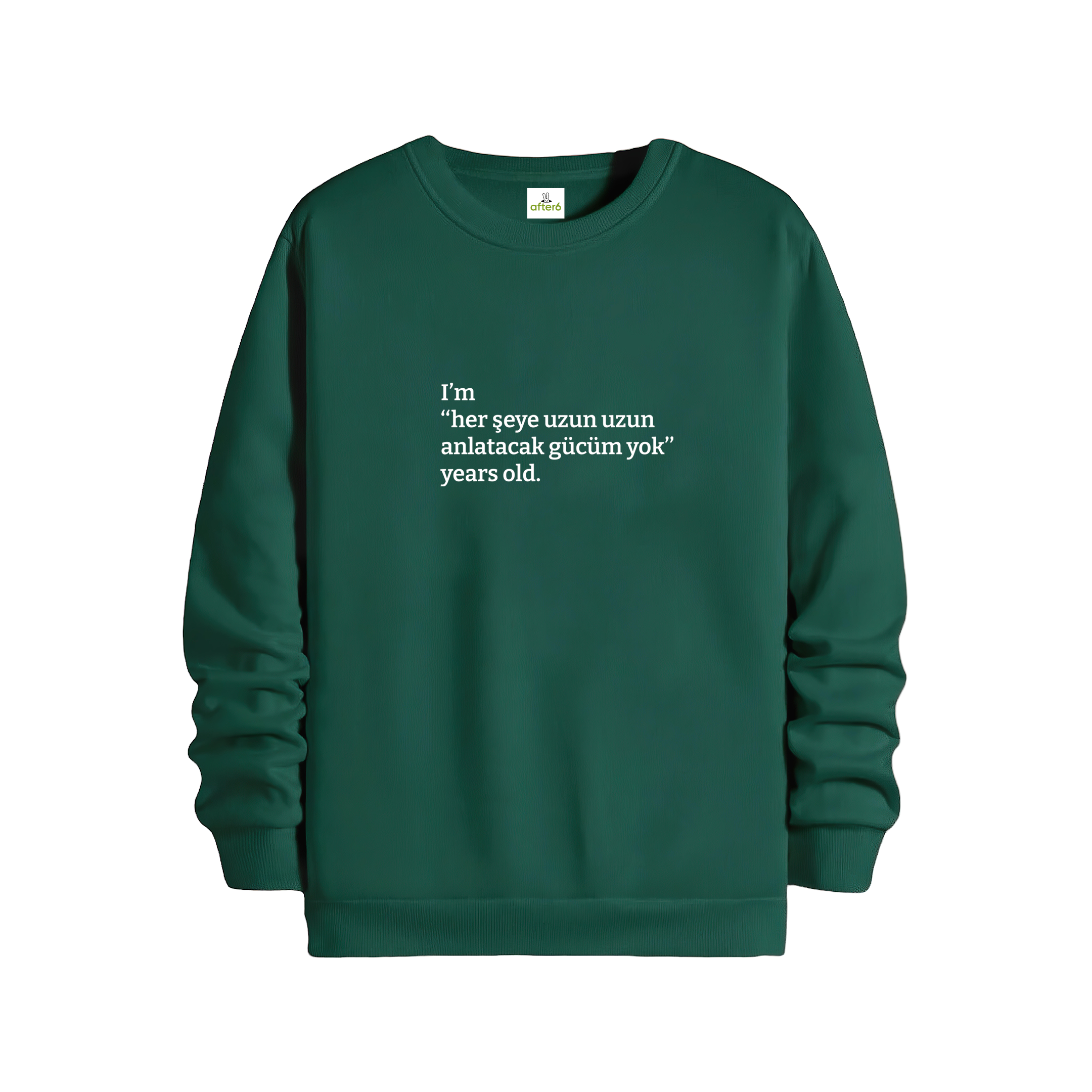 Her şeye uzun uzun anlatacak gücüm yok - Regular Sweatshirt
