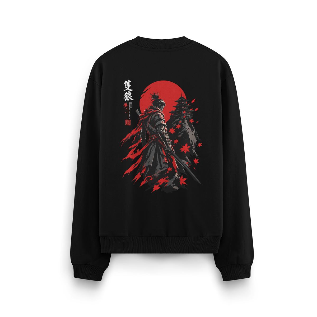 Sekiro - Oversize Sweatshirt Siyah ARKA