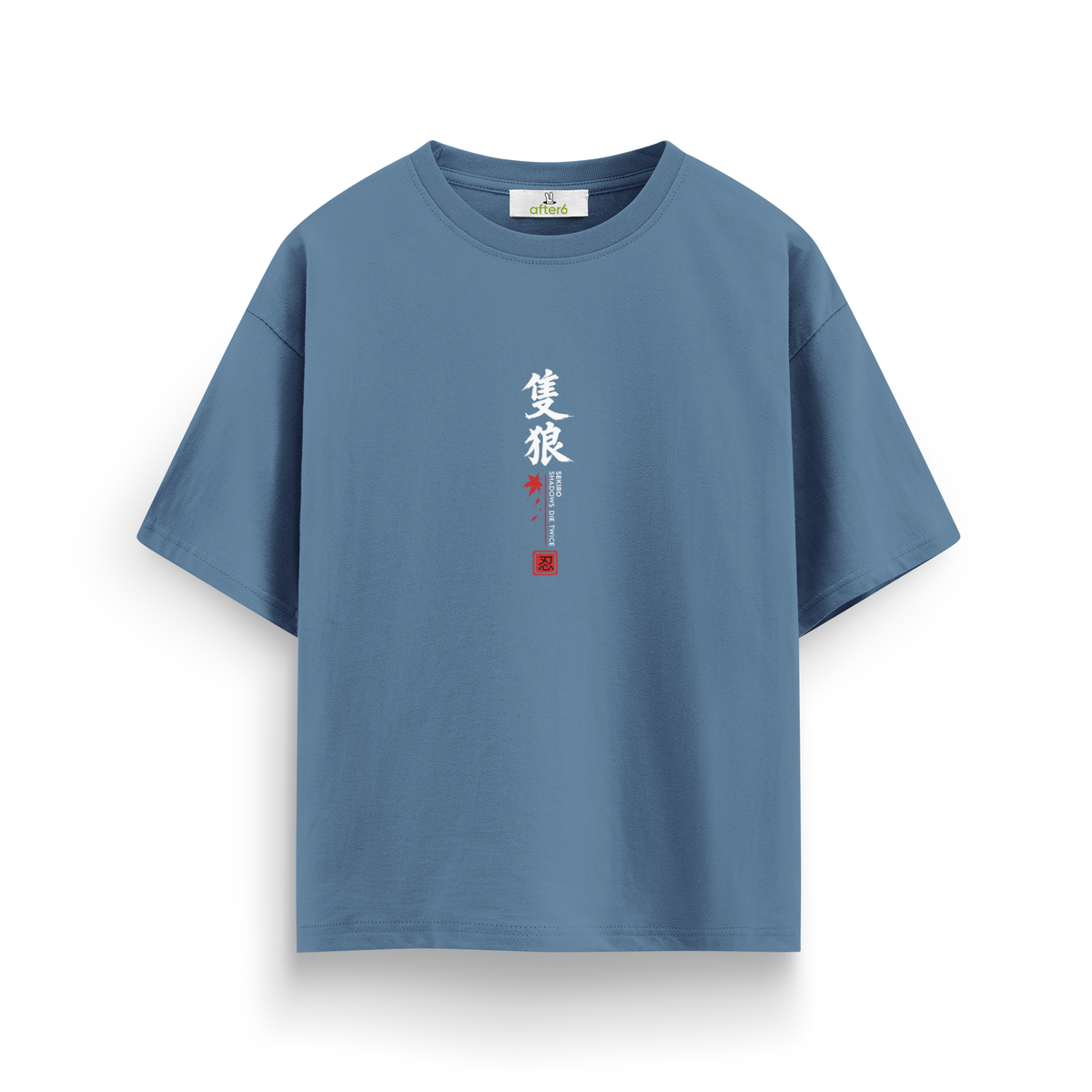 Sekiro - Oversize T-Shirt Antrasit Mavi ÖN