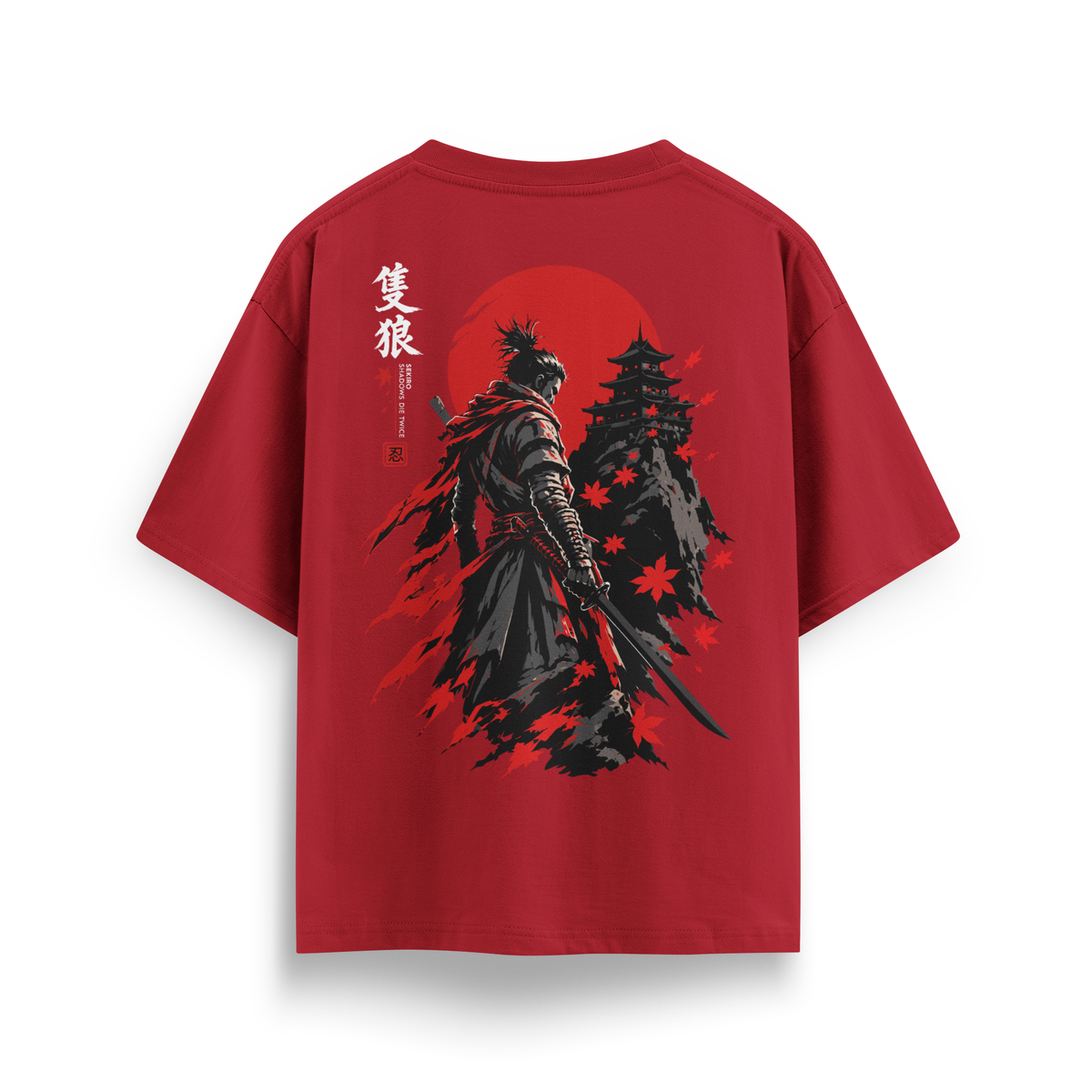 Sekiro - Oversize T-Shirt Kırmızı ARKA