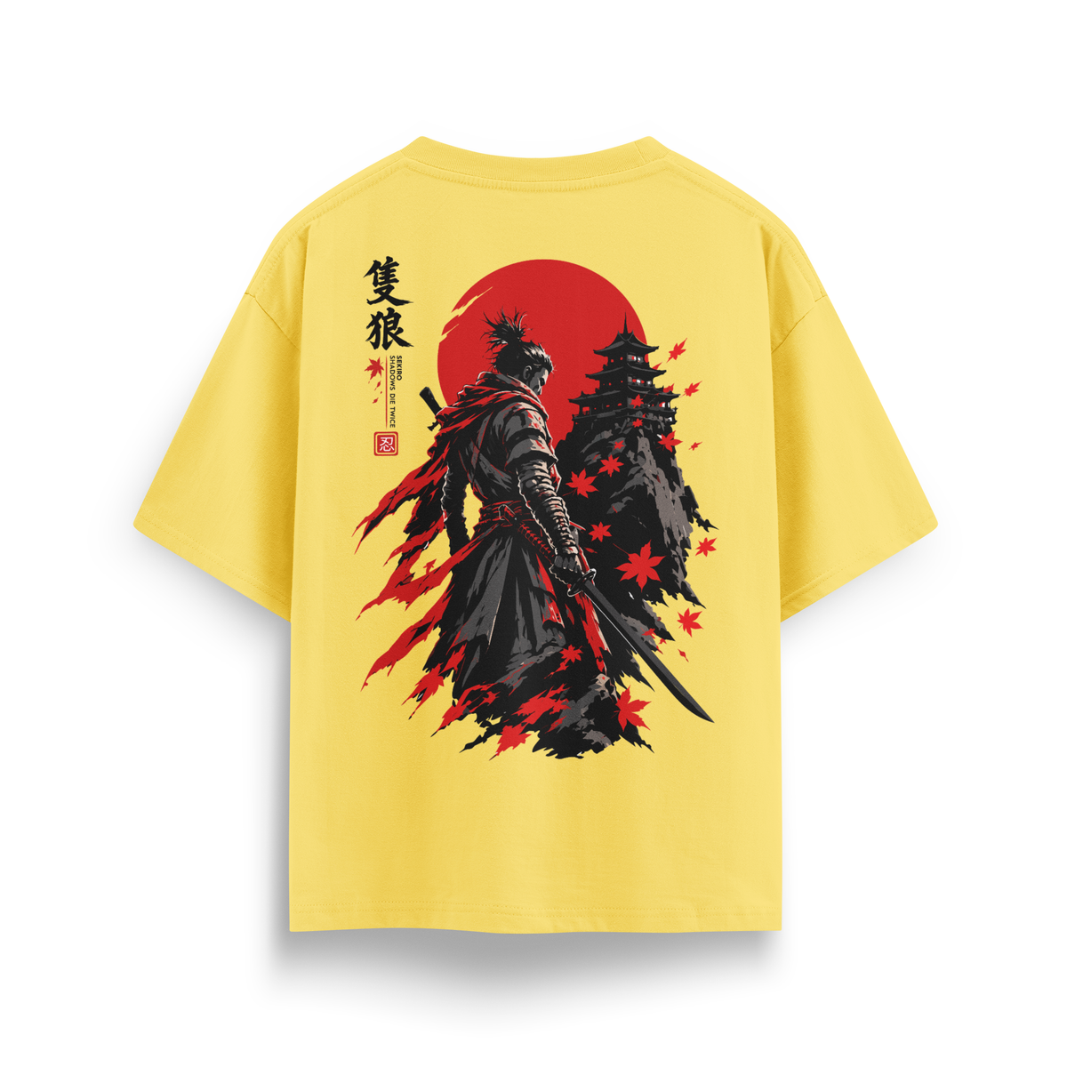 Sekiro - Oversize T-Shirt Sarı ARKA