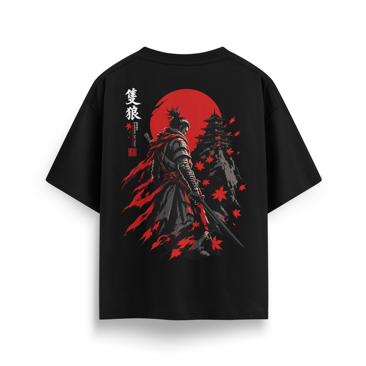 Sekiro - Oversize T-Shirt Siyah ARKA