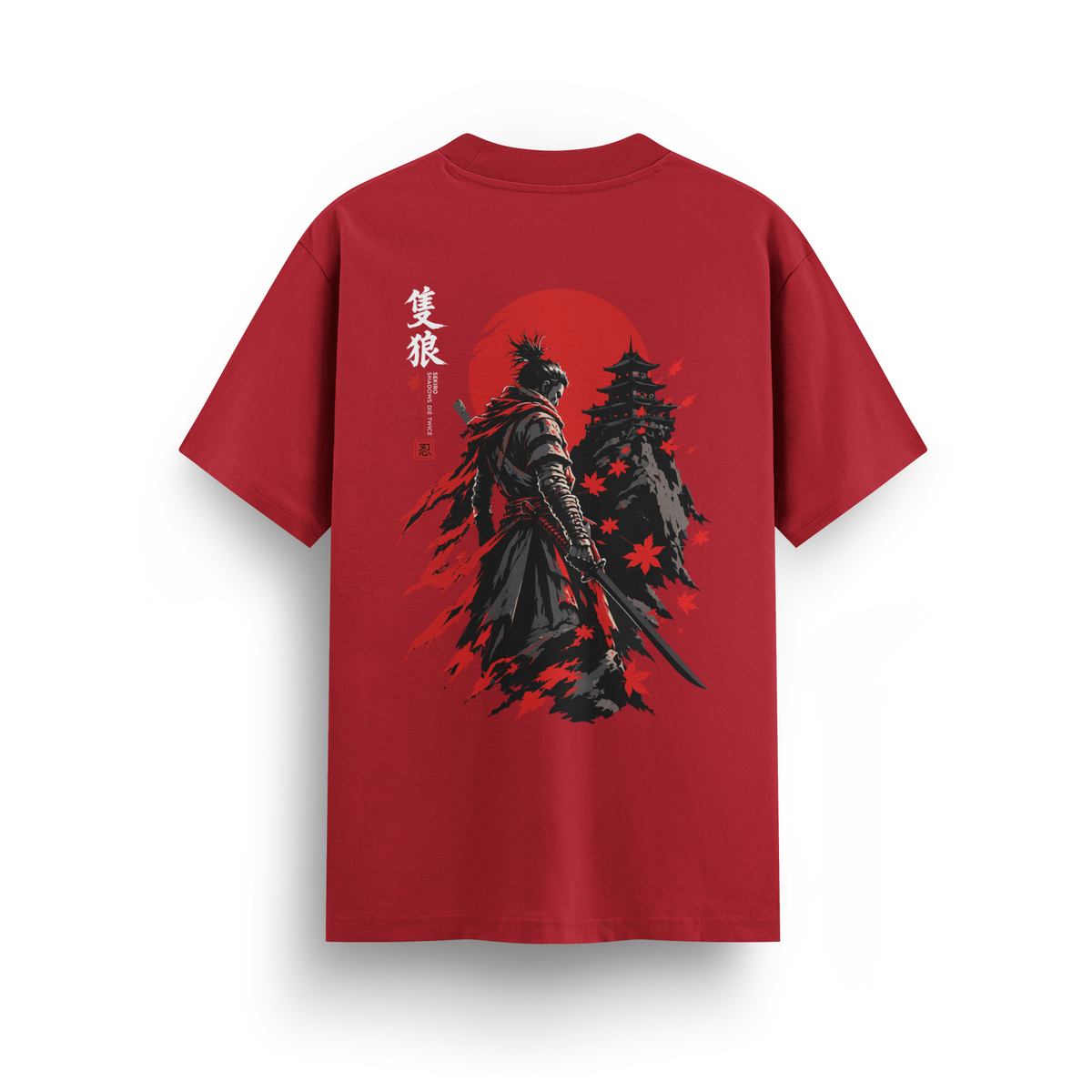 Sekiro - Regular T-shirt Kırmızı ARKA