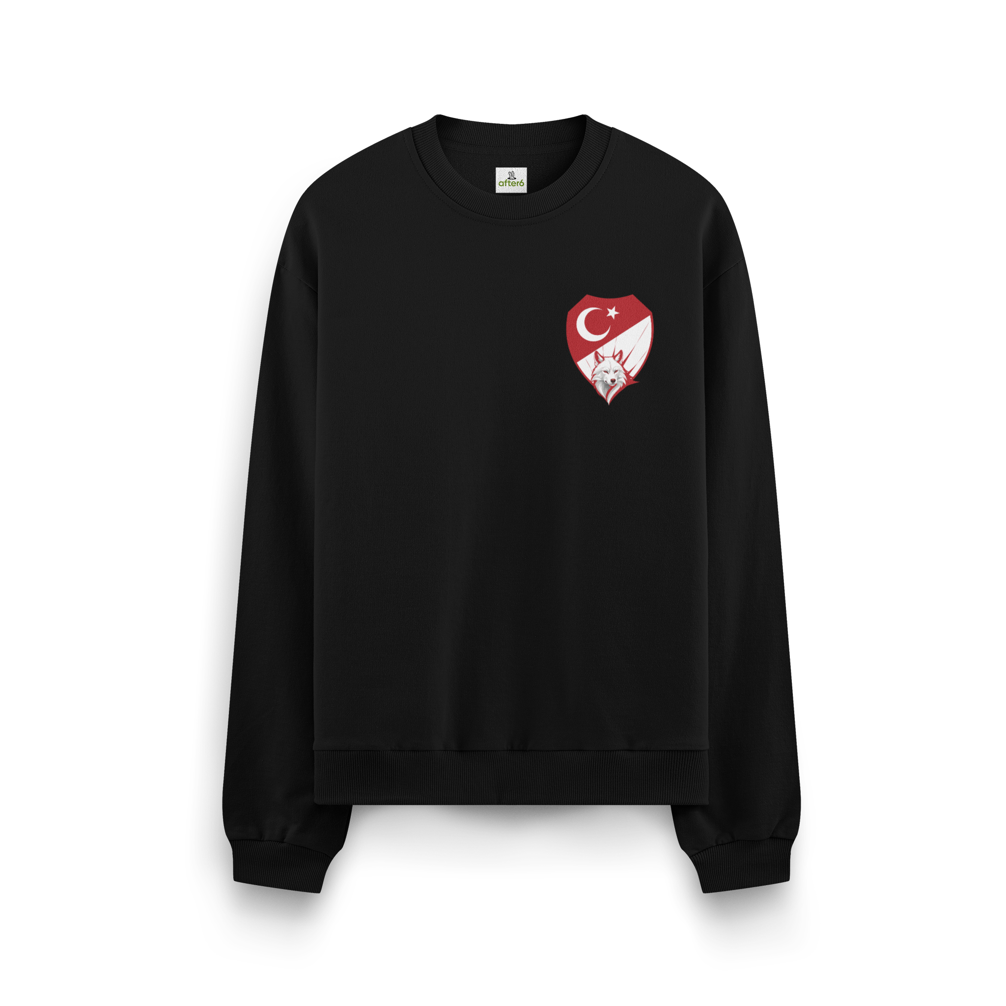 Kırmızı Beyaz - Oversize Sweatshirt