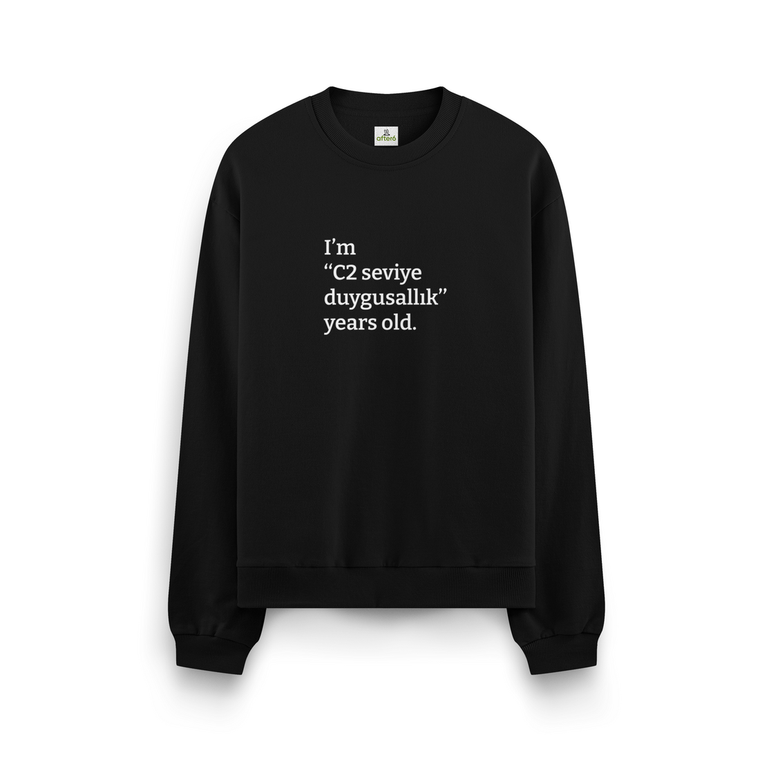 C2 seviye duygusallık - Oversize Sweatshirt