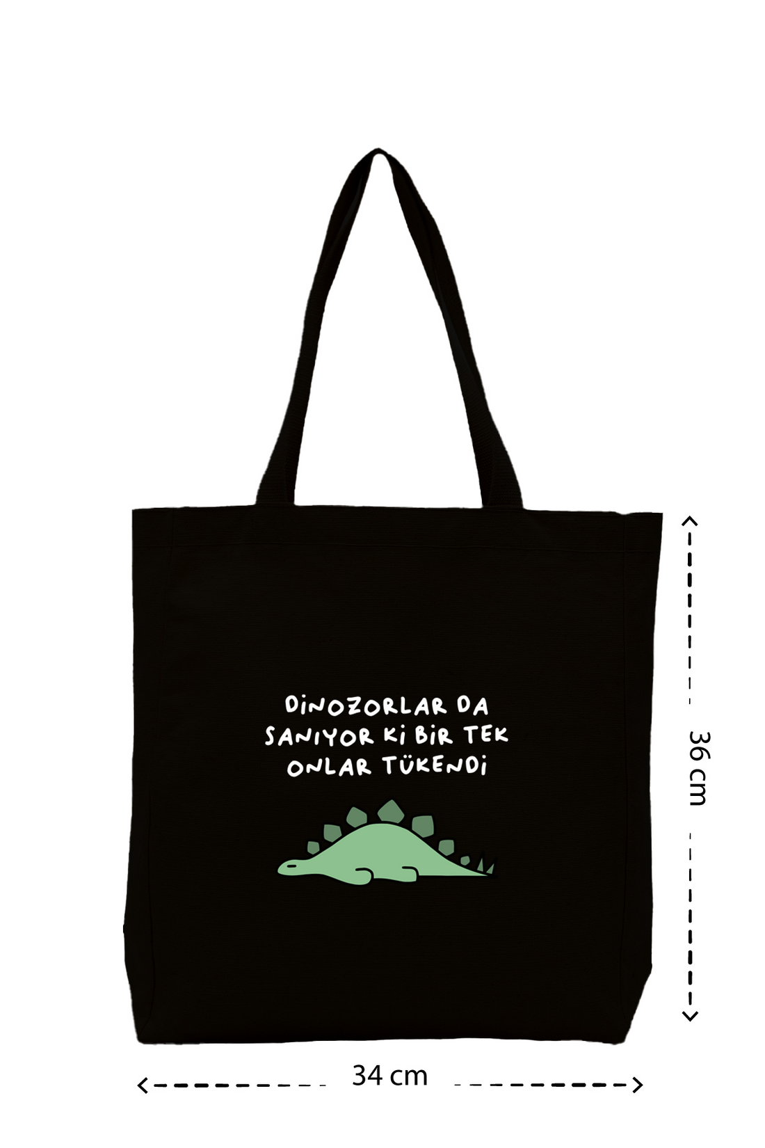 Dinozorlarda - Kanvas Çanta