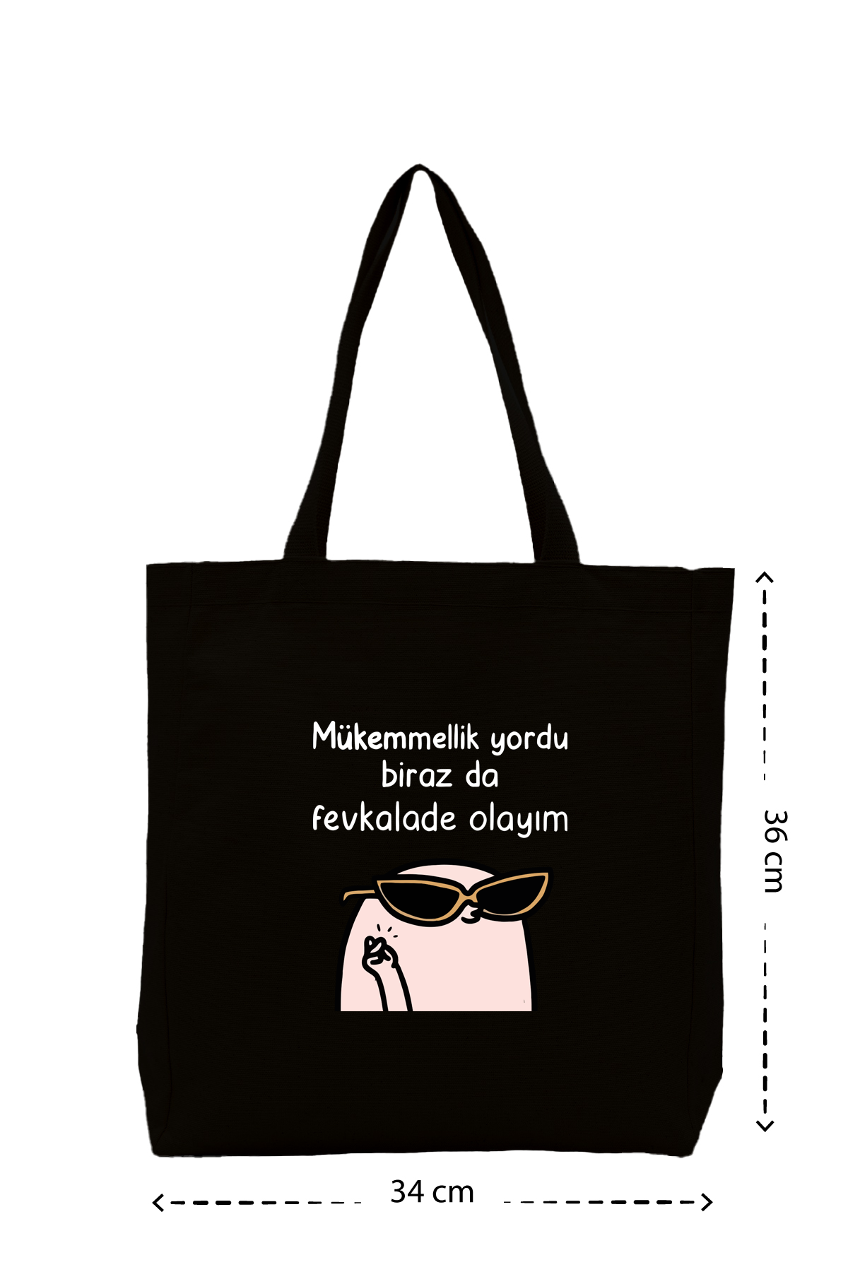 Mükemmellik yordu - Kanvas Çanta