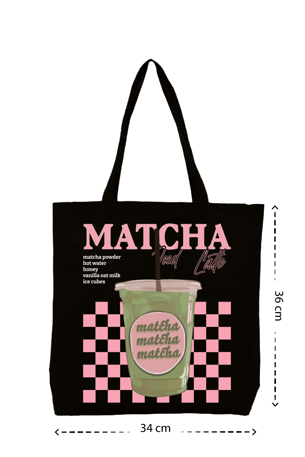 Matcha Latte - Kanvas Çanta
