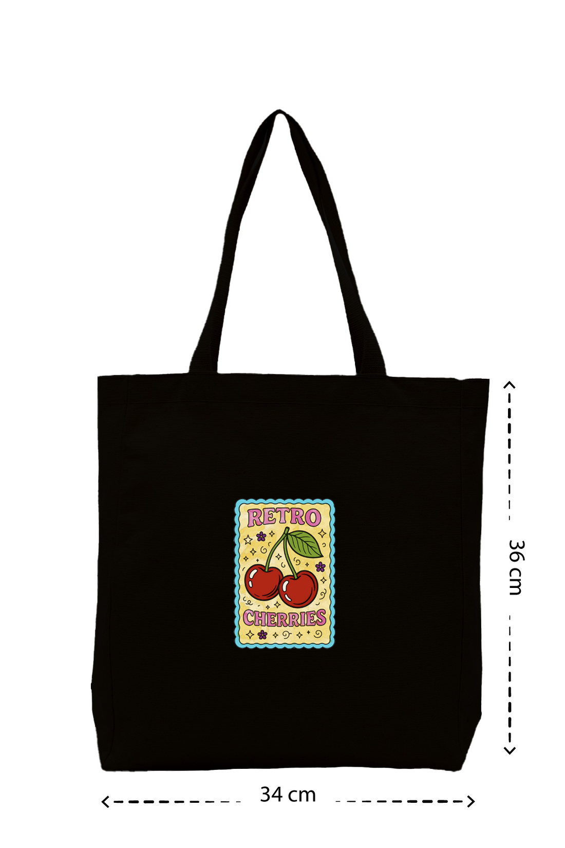 Cherries Card - Kanvas Çanta