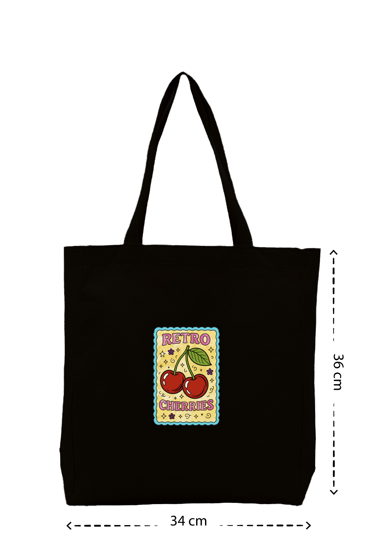 Cherries Card - Kanvas Çanta