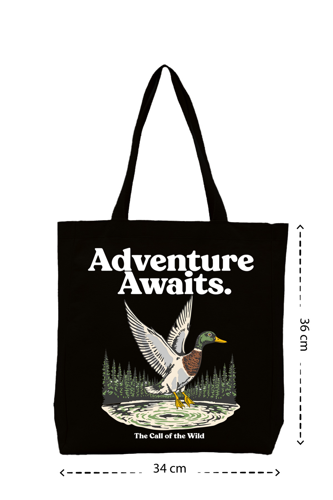 Adventure Awaits - Kanvas Çanta