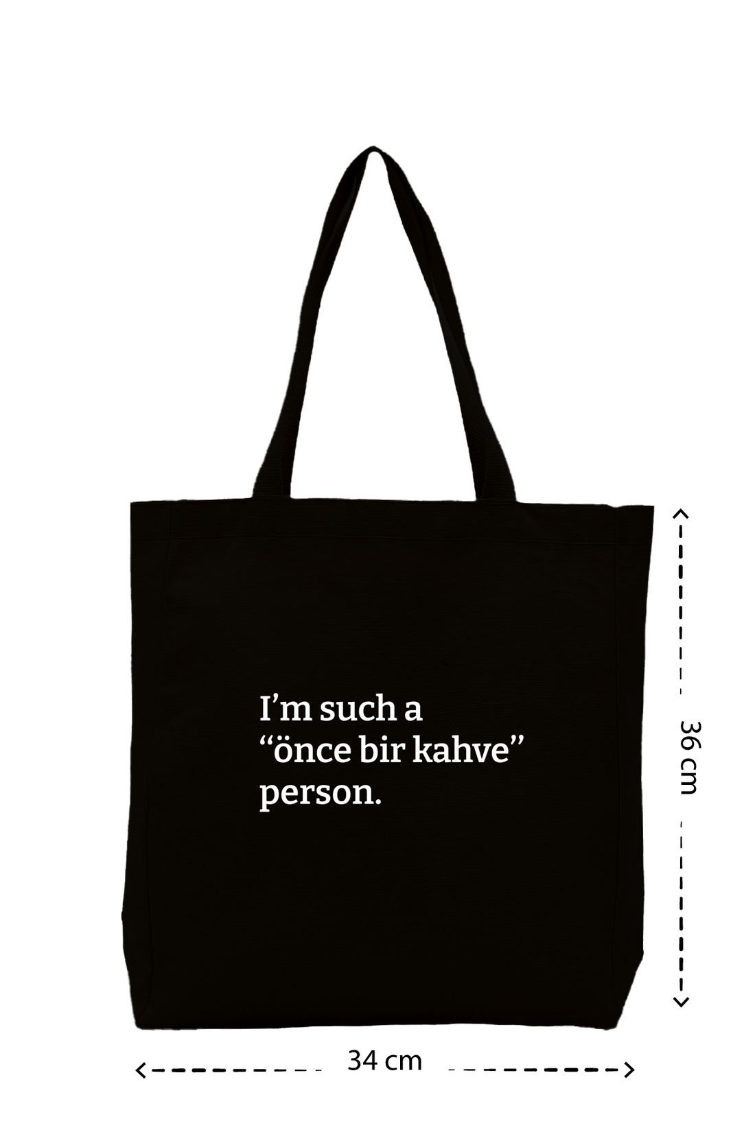 Önce bir kahve - Kanvas Çanta
