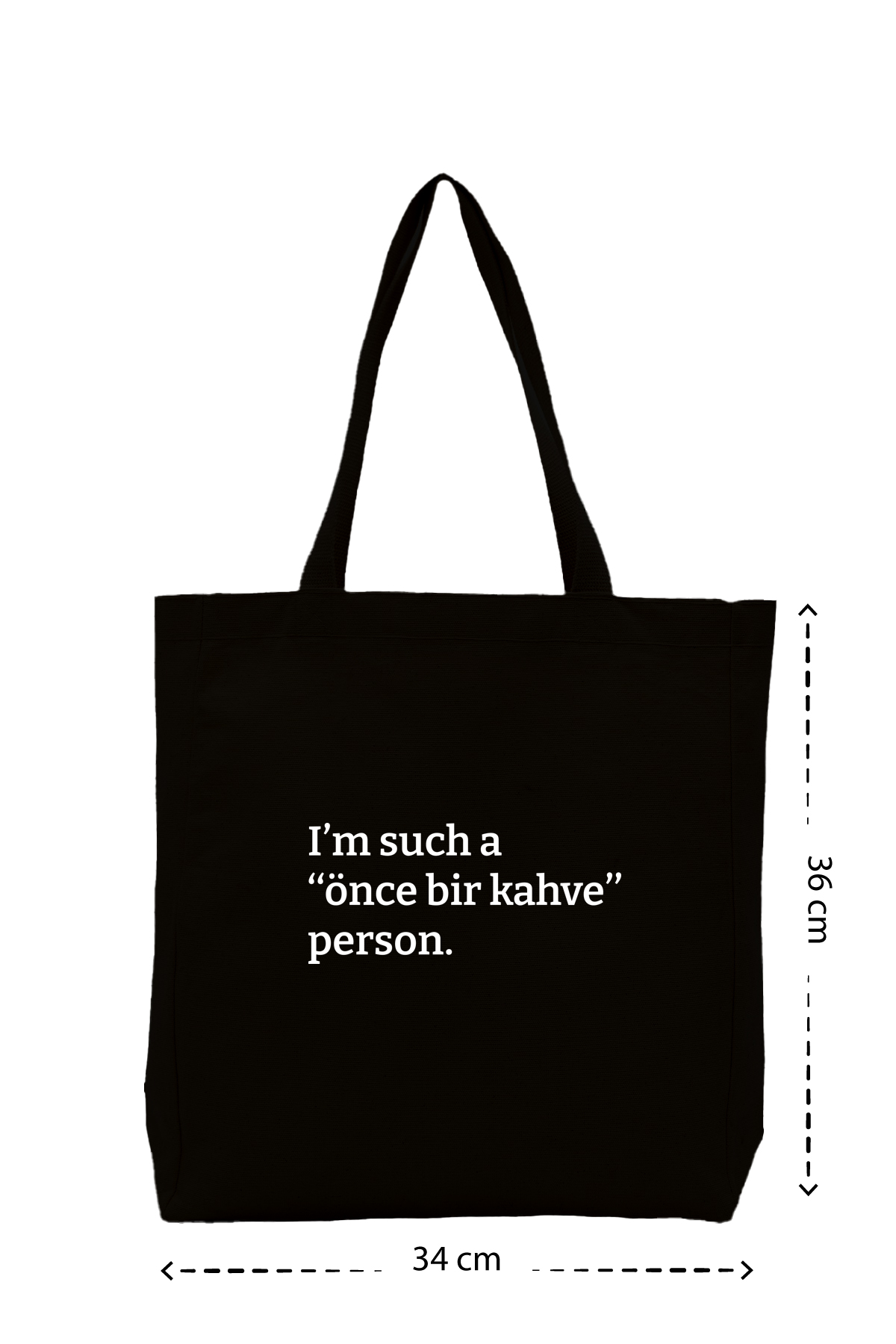 Önce bir kahve - Kanvas Çanta
