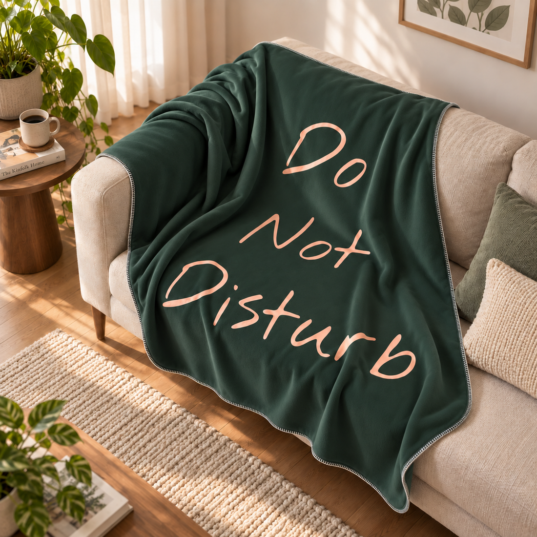 Do Not Disturb Green Polar Tv Battaniyesi — Ev sahnesi