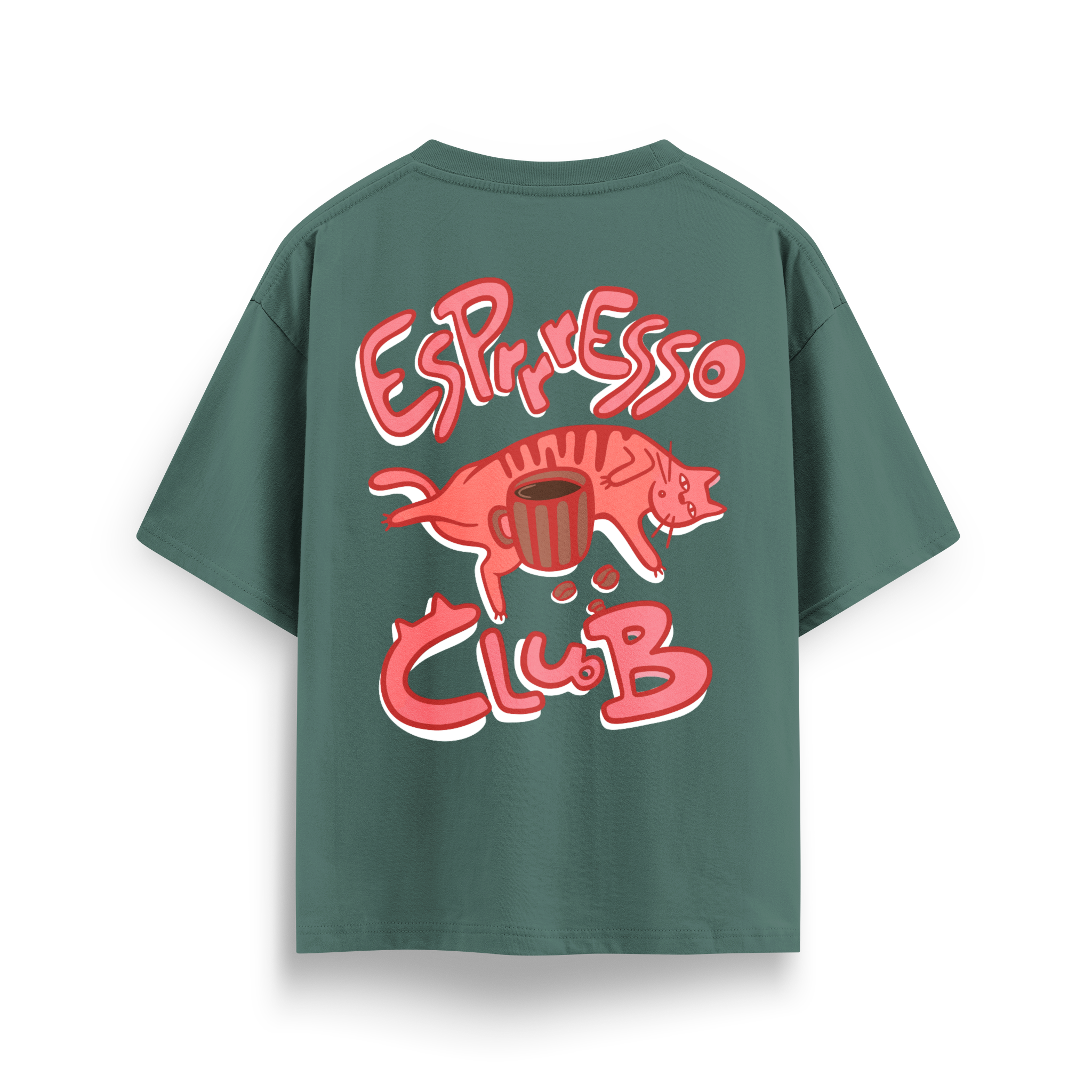 Espresso Cat Club - Oversize T-Shirt