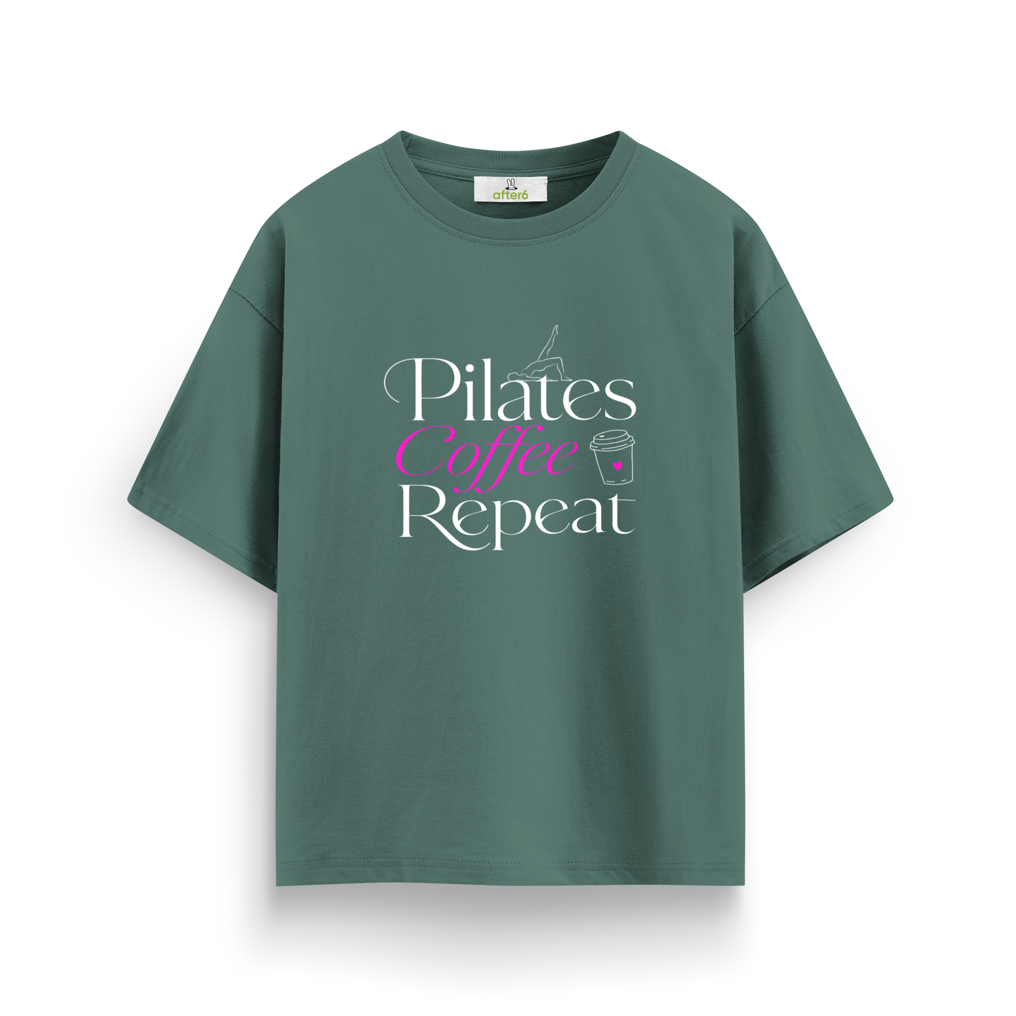 Pilates Coffee Repeat - Oversize T-Shirt