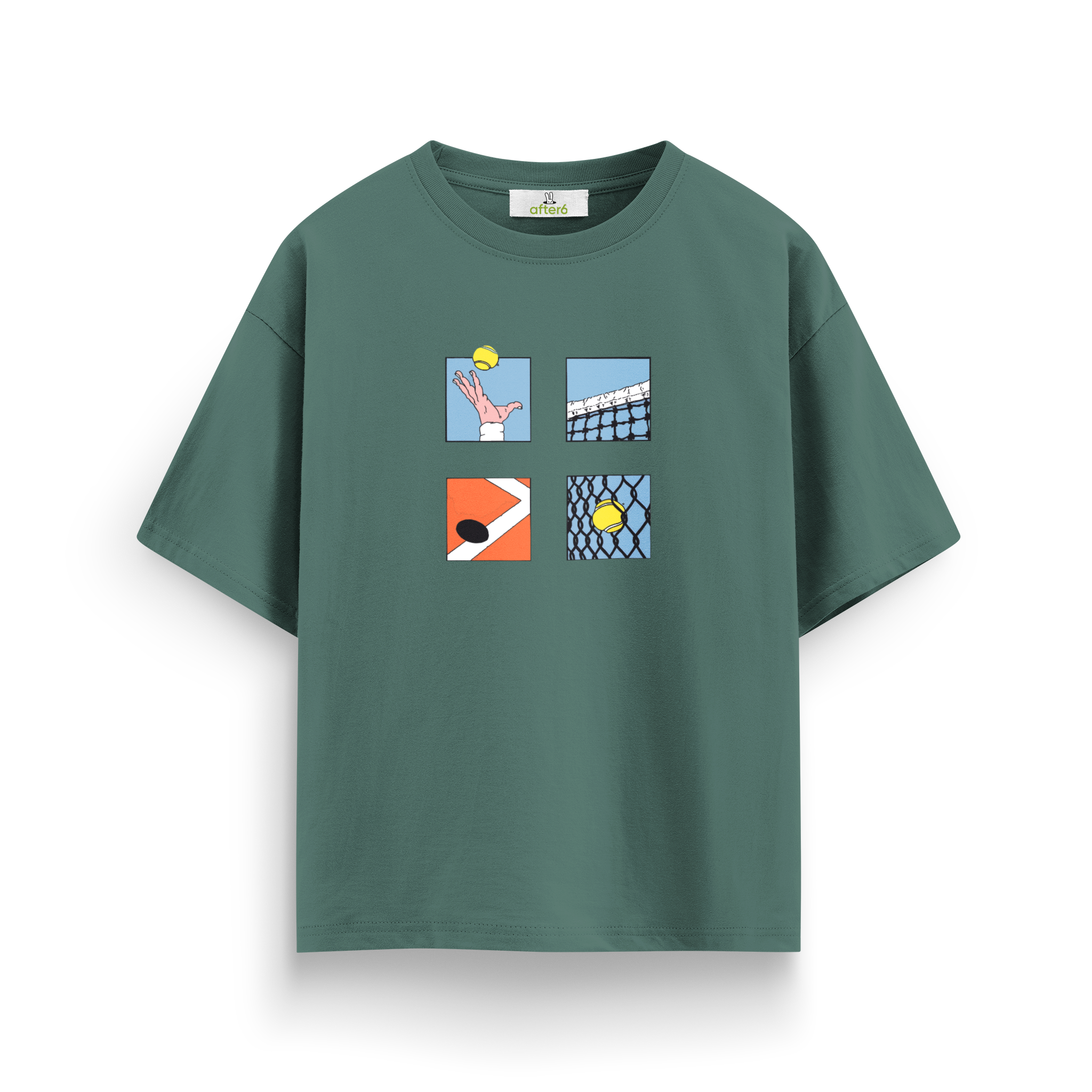 Lines & Tennis - Oversize T-Shirt