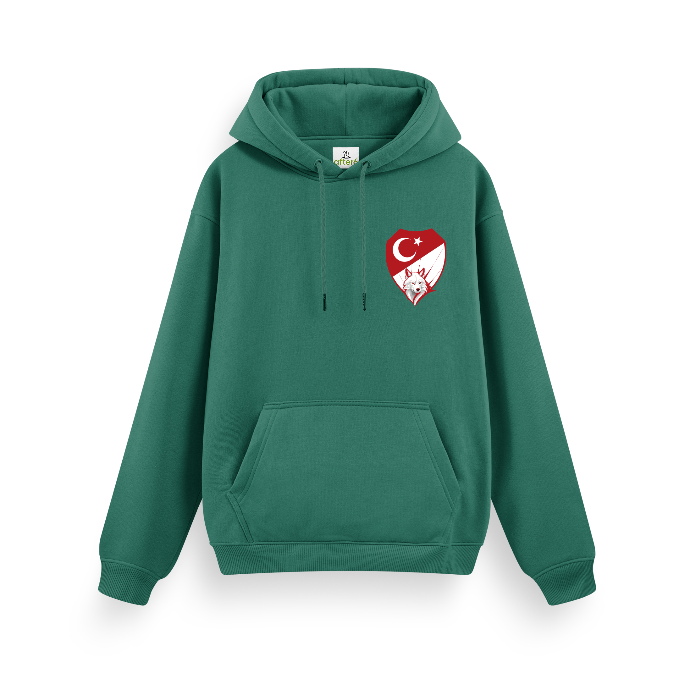 Kırmızı Beyaz - Regular Hoodie