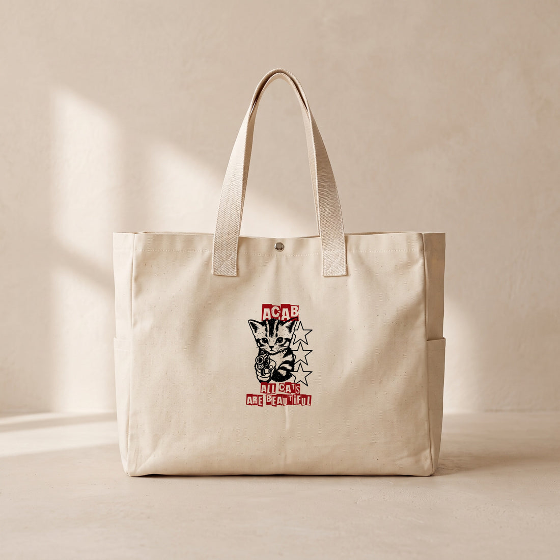 Acab - Çıtçıtlı Tote Bag