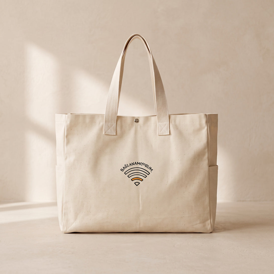 Bağlanamıyorum - Çıtçıtlı Tote Bag
