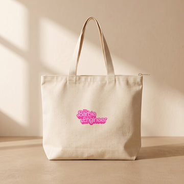 Barbie Engineer - Fermuarlı Tote Bag