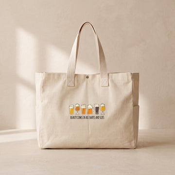 Beauty Comes All In Shapes - Çıtçıtlı Tote Bag