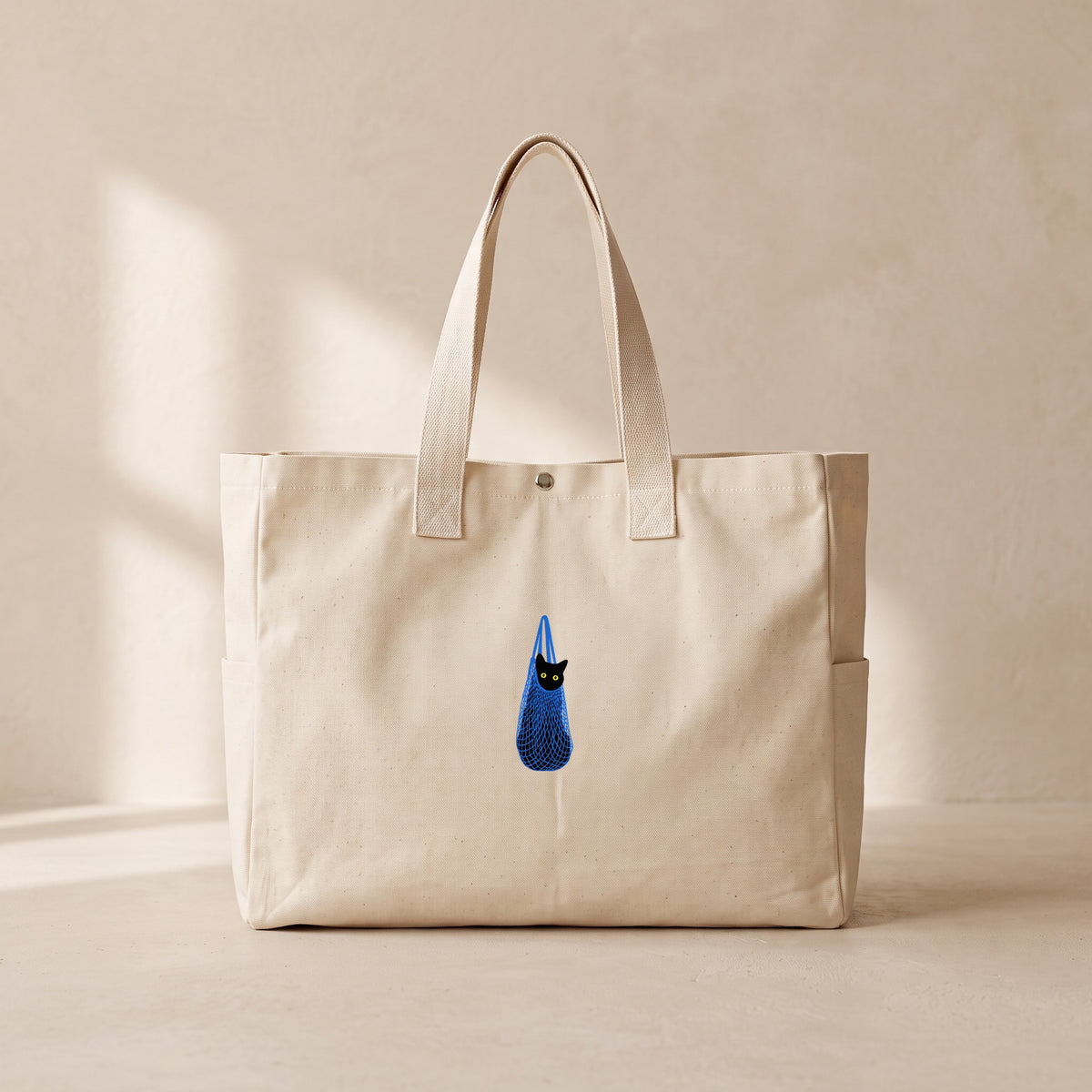 Cat Bag - Çıtçıtlı Tote Bag