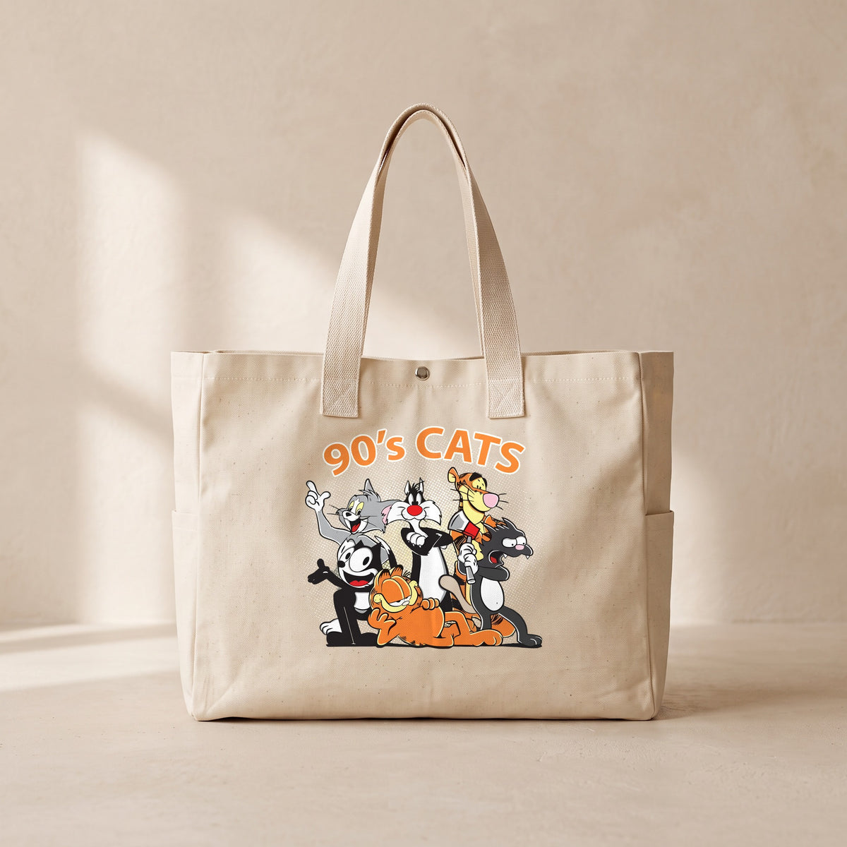 Cats - Çıtçıtlı Tote Bag