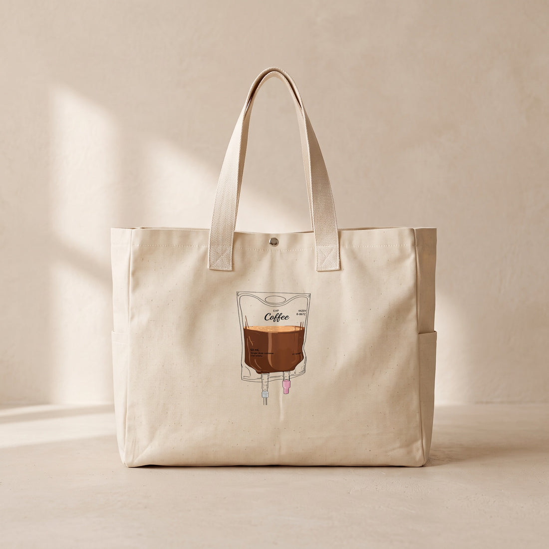 Coffee exp - Çıtçıtlı Tote Bag