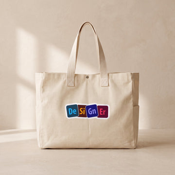 Designer - Çıtçıtlı Tote Bag