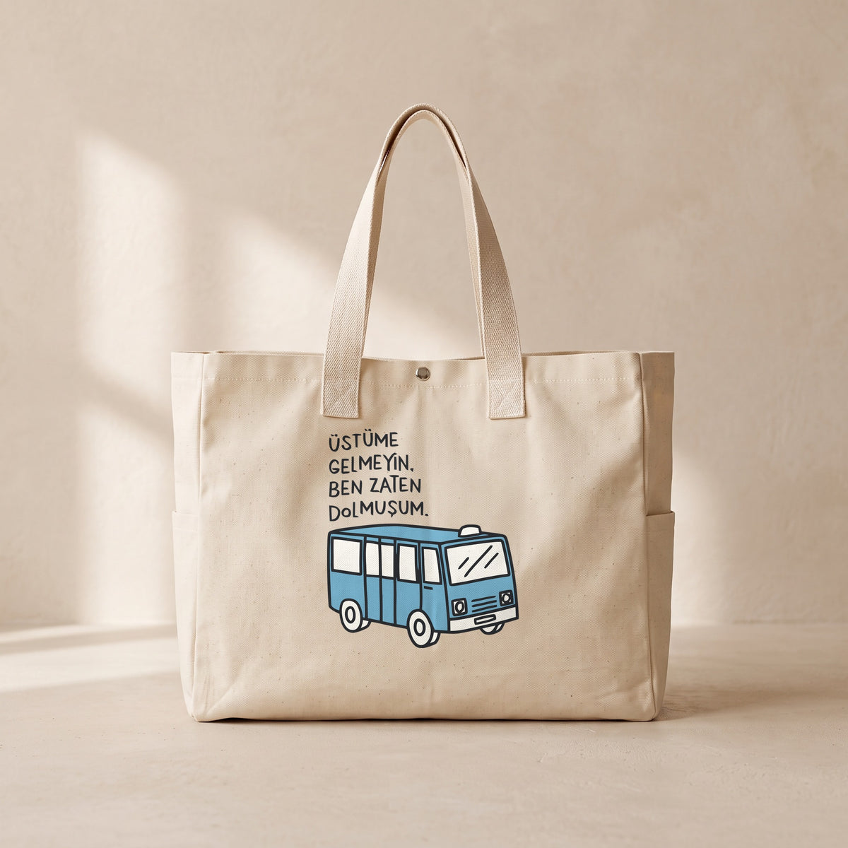 Dolmuşum - Çıtçıtlı Tote Bag