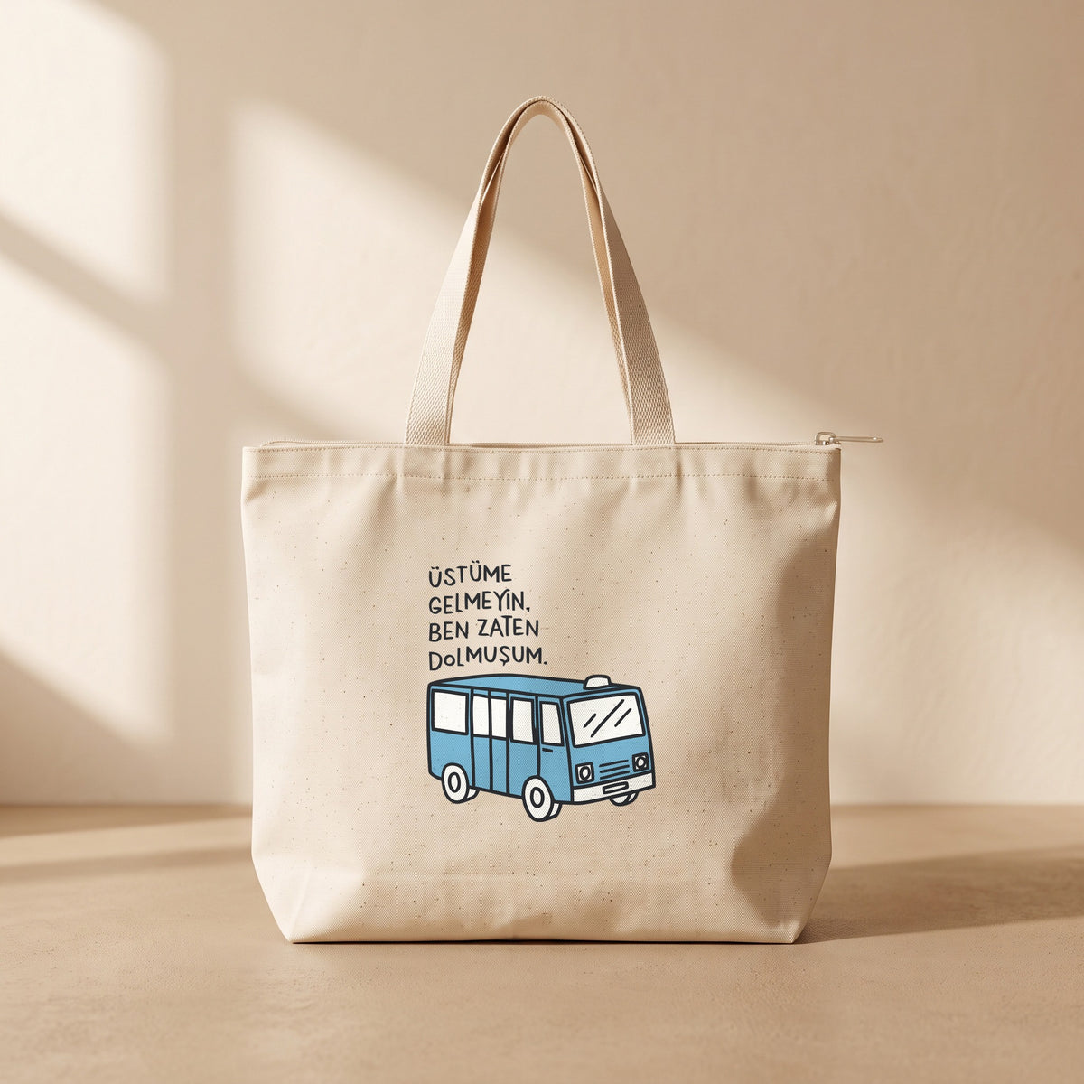 Dolmuşum - Fermuarlı Tote Bag