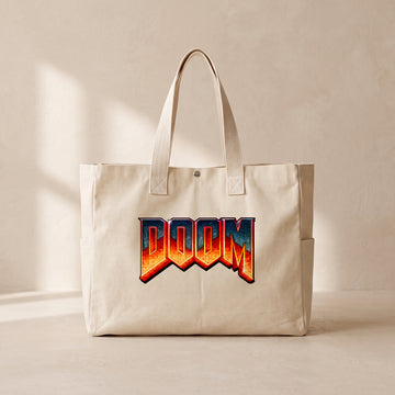 Doom - Çıtçıtlı Tote Bag