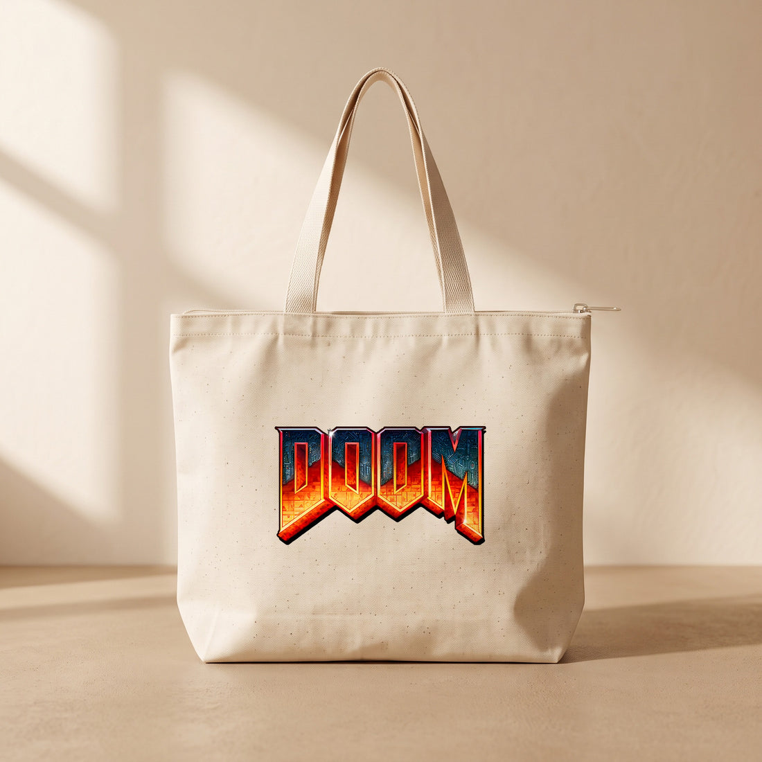 Doom - Fermuarlı Tote Bag