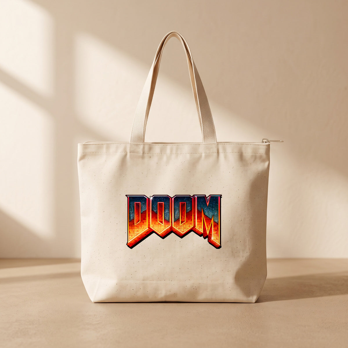 Doom - Fermuarlı Tote Bag