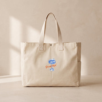 Drink Up - Çıtçıtlı Tote Bag