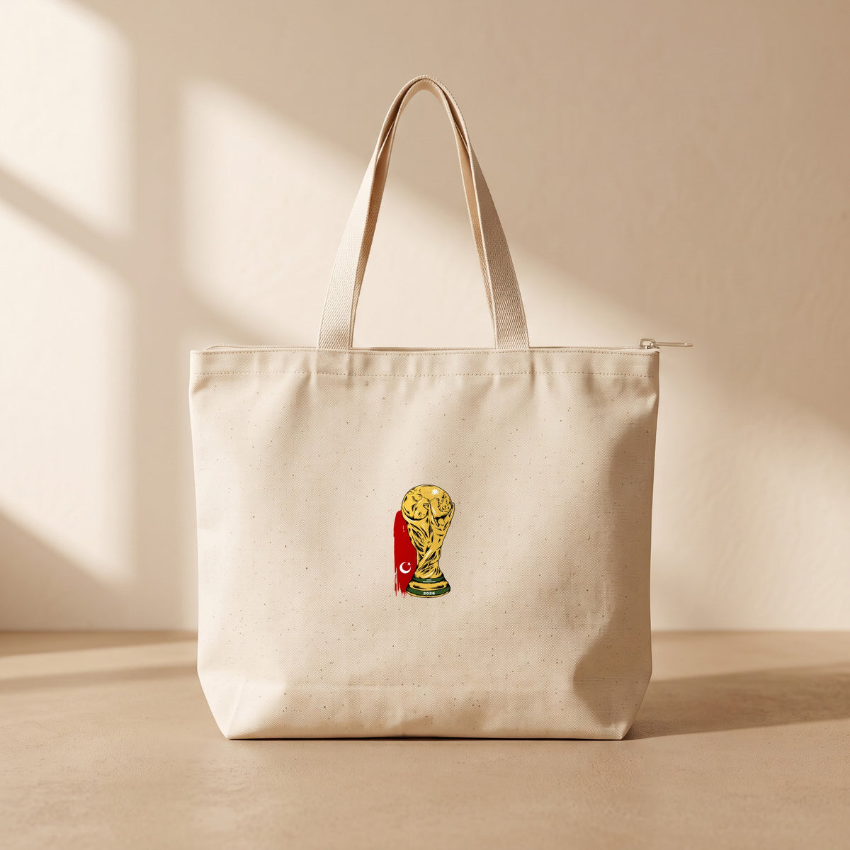 Dünya Kupası Türkiye - Fermuarlı Tote Bag