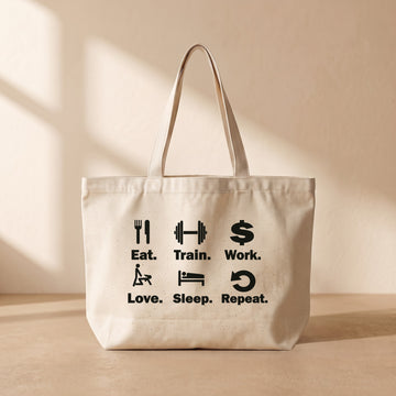 Eat Sleep Train - Tote Bag