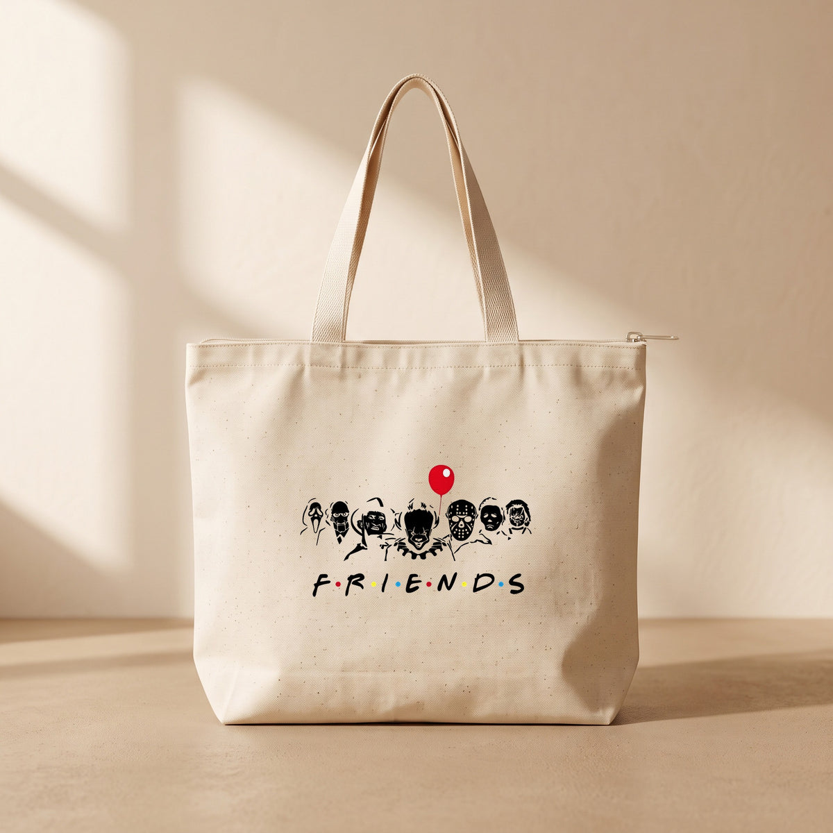 Friends - Fermuarlı Tote Bag
