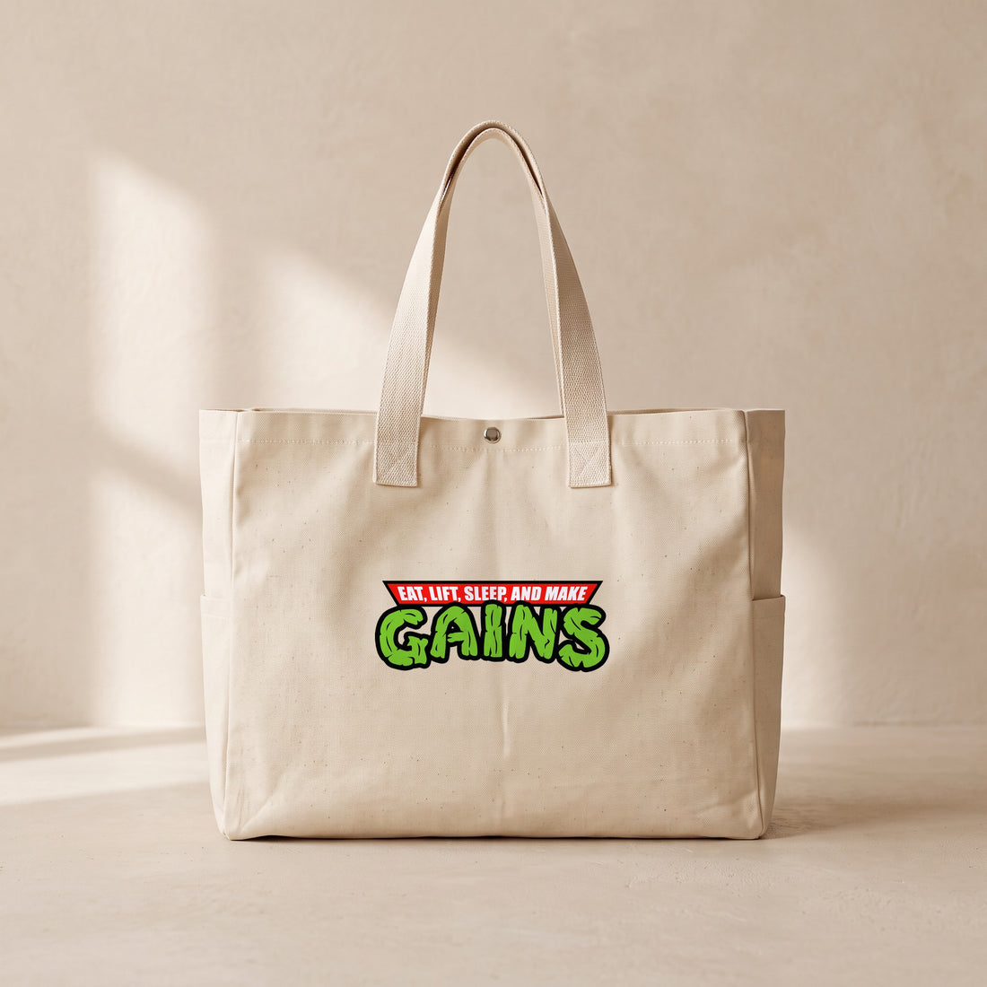 Gains - Çıtçıtlı Tote Bag