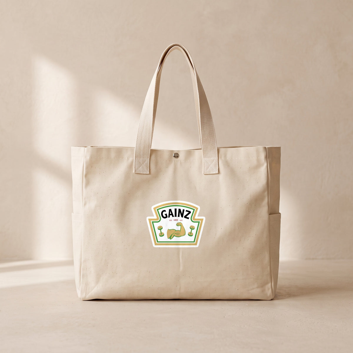 Gainz - Çıtçıtlı Tote Bag