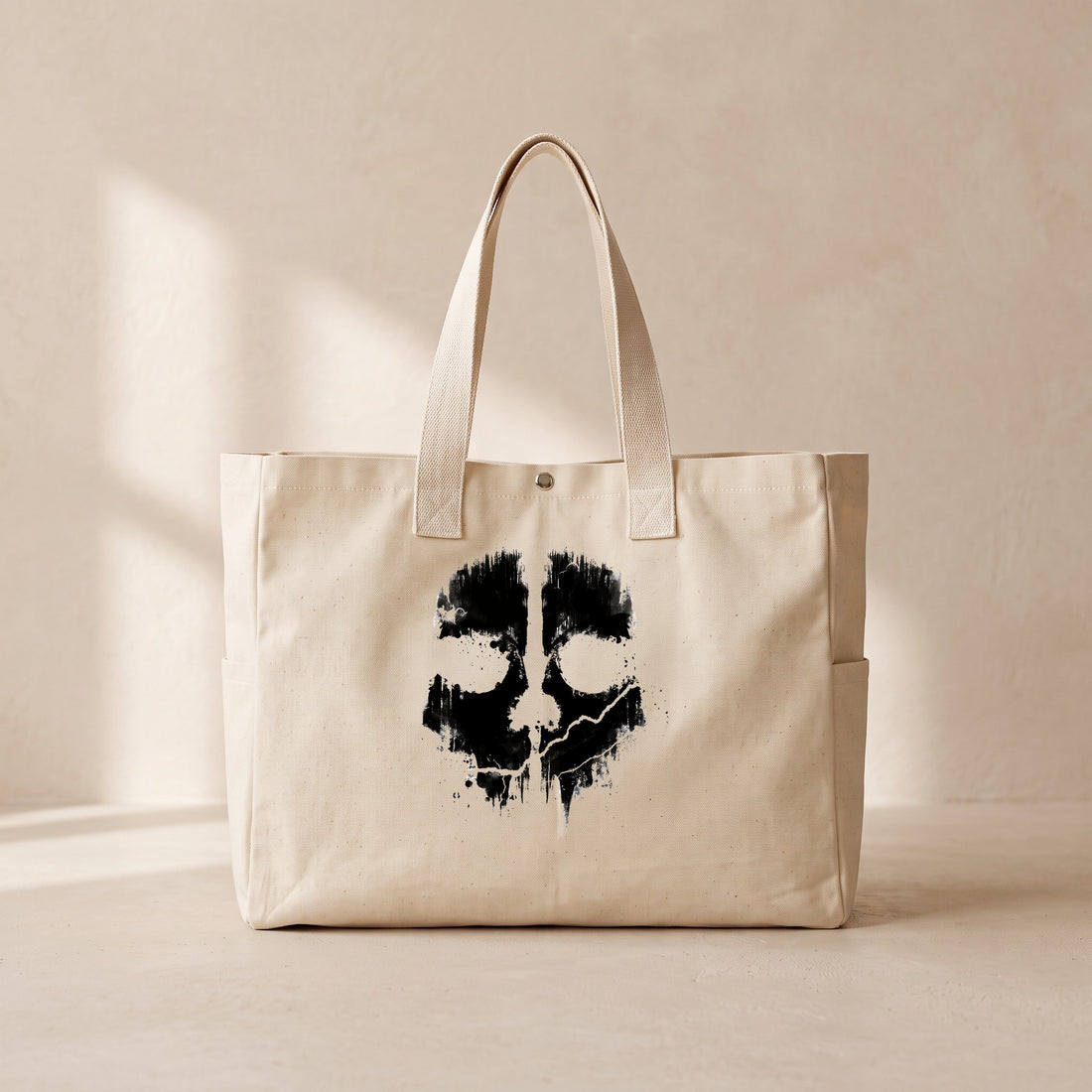 Ghost - Çıtçıtlı Tote Bag