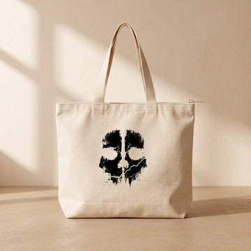 Ghost - Fermuarlı Tote Bag