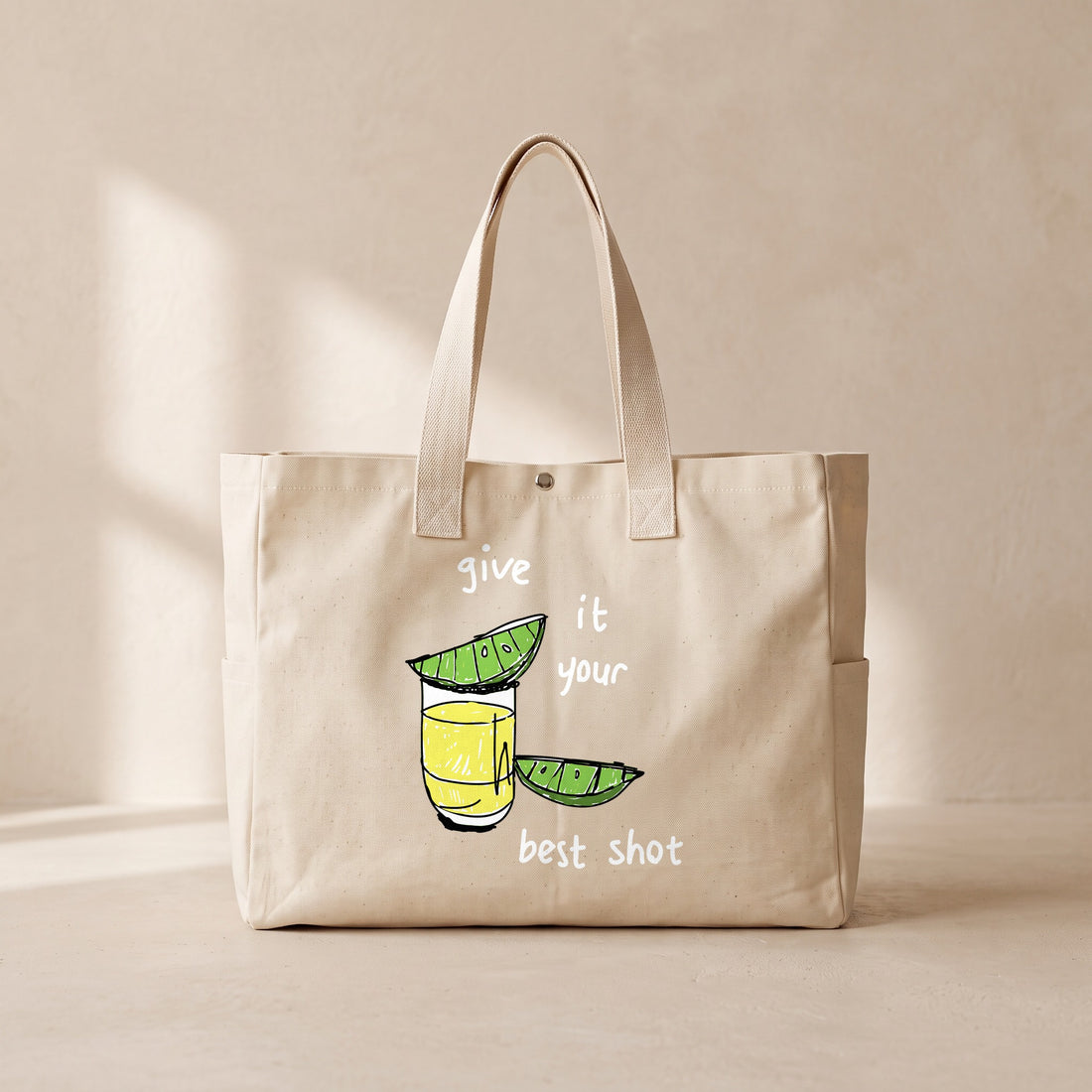 Give It - Çıtçıtlı Tote Bag