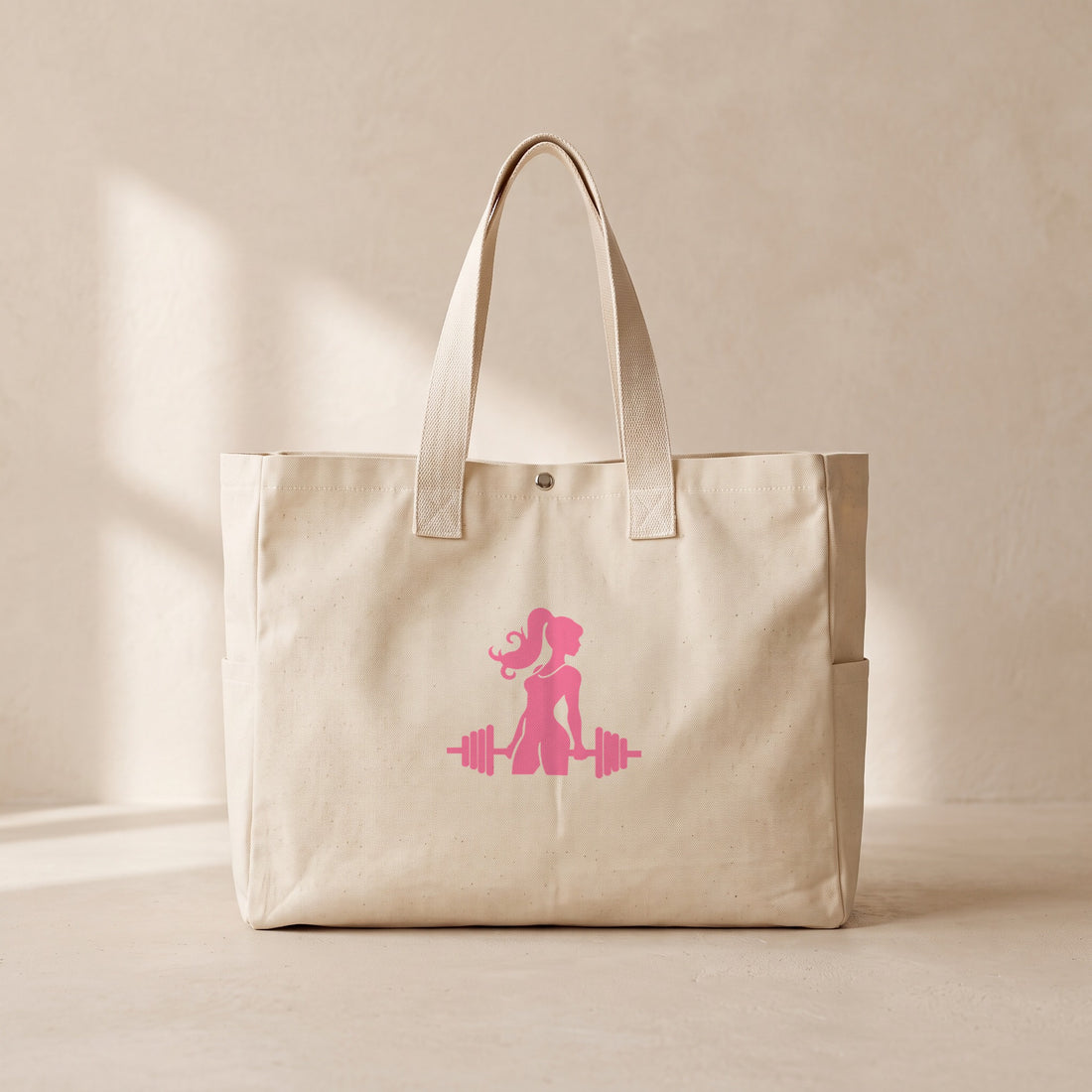 Gym Girl - Çıtçıtlı Tote Bag
