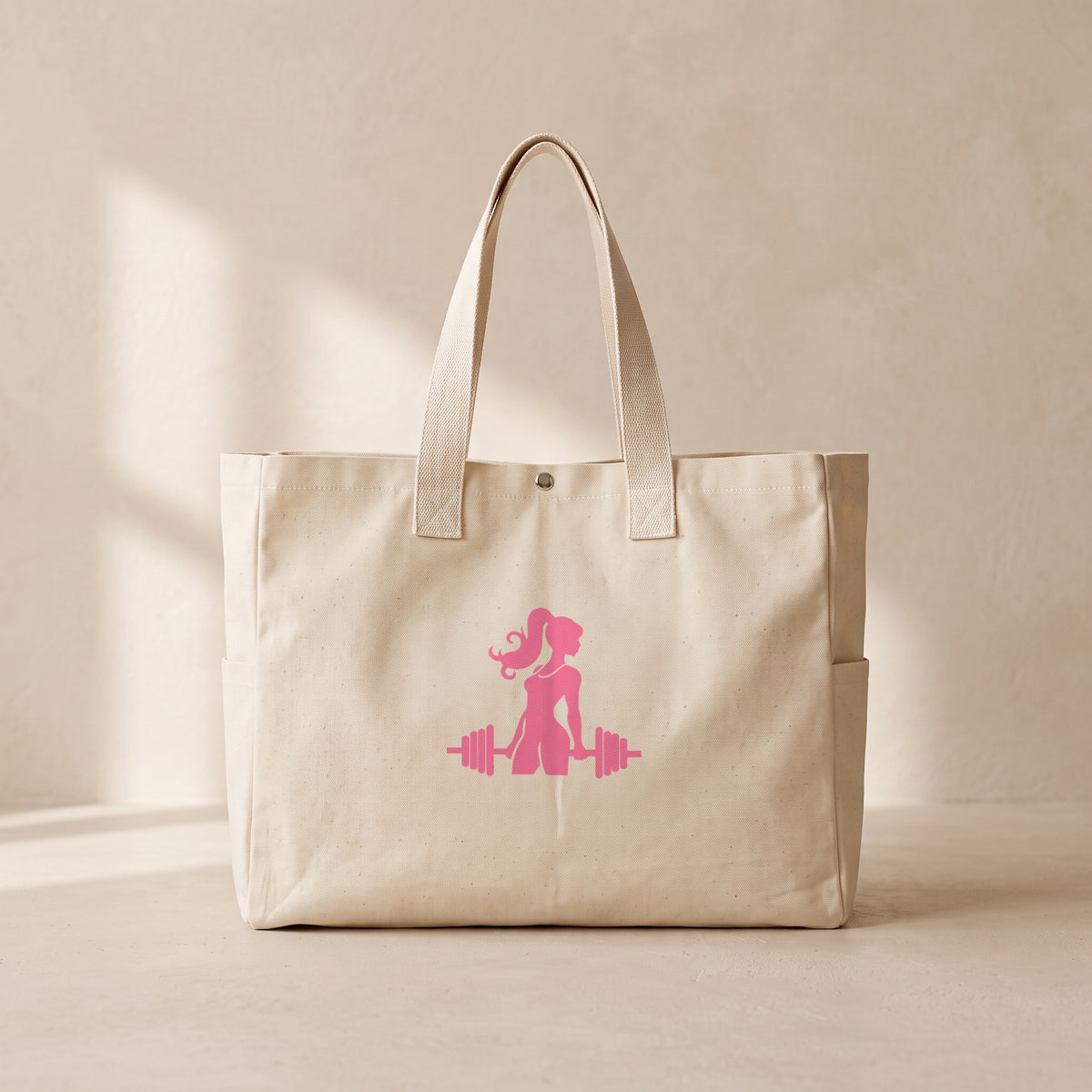 Gym Girl - Çıtçıtlı Tote Bag